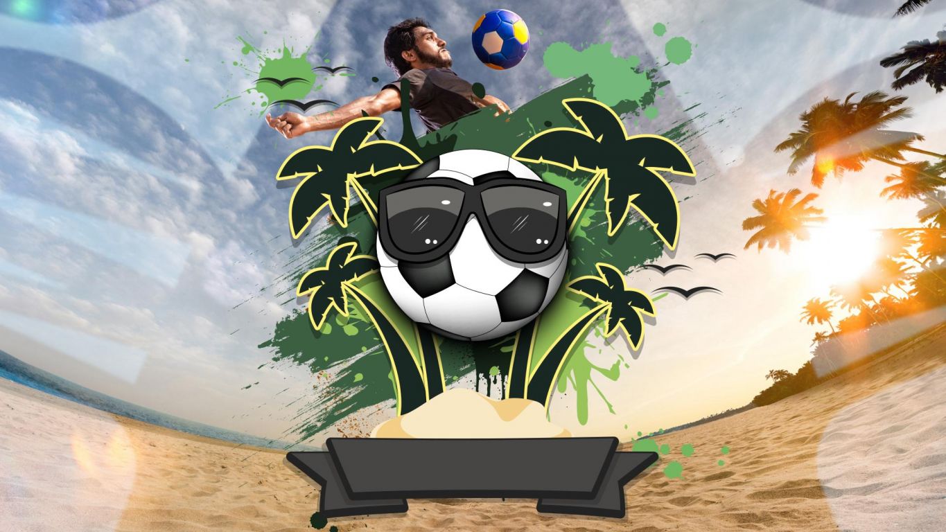 The Arab Beach Soccer Cup» poster